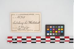 Etikett zu Bronzeringzwingen (NHMW-PRAE-026708)